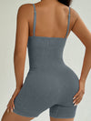 ZASUWA Female Denim Ribbed Romper