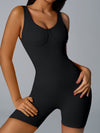 ZASUWA Female Ribbed Tummy Control Romper