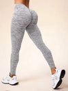 ZASUWA Female Deep V Back Scrunch Bum Seamless Leggings
