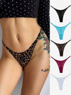 ZASUWA Female Sexy Solid Color Print T-Back Panties