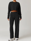 ZASUWA Female Split Backless High-waisted Casual Loose Tracksuit