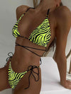 ZASUWA Female Sexy Zebra Print Bikini Set
