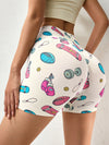 ZASUWA Female Print Push Up Design Quick Dry Booty Shorts
