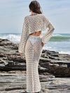 ZASUWA Female Fishnet Swimwear Without Bikini Set Cover-up Dress