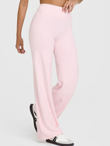 ZASUWA Female Solid Color Casual Loose Flare High-rise Leggings