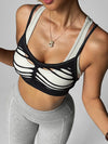 ZASUWA Female Two-piece Hollow Out Quick Dry Sports Bras