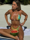 ZASUWA Female Contrast Color Print Bikini Set