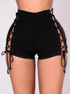 ZASUWA Female Sexy Drawstring Hollow Out Shorts