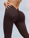 ZASUWA Female Scrunch Bum Deep V Back Leggings