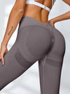 ZASUWA Female Sexy Deep V Back Scrunch Bum Leggings