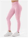 ZASUWA Female High-waisted Seamless Elastic Tight Quick Dry Hip-lift Leggings