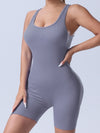 ZASUWA Female Cross Back Scrunch Bum Seamless Romper