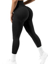 ZASUWA Female Seamless Ribbed Solid Color Quick-dry Leggings