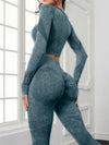 ZASUWA Female Denim Scrunch Bum Thumbhole Tracksuit