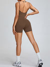 ZASUWA Female Backless U Collar Quick Dry Nude Sensation Romper