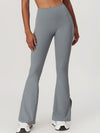 ZASUWA Female Flare Hip-lift High-waisted Split Pants