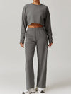 ZASUWA Female Split Backless High-waisted Casual Loose Tracksuit