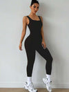 ZASUWA Female Hollow Out Backless Scrunch Bum Jumpsuit