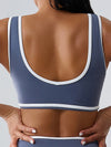ZASUWA Female Backless Quick Dry Contrast Color Sports Bras