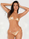 ZASUWA Female Glossy PU Bikini Set