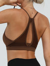 ZASUWA Female U Collar Hollow Out Beautify Back Sports Bras