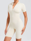 ZASUWA Female Zipper Stand Collar Romper