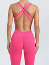 ZASUWA Female Cross Back Scrunch Bum Adjustable Straps Jumpsuit