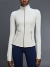 ZASUWA Female Sexy Zipper Pocket Thumbhole Jacket