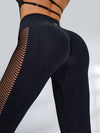 ZASUWA Female Quick-dry Fishnet Flare Scrunch Bum Leggings
