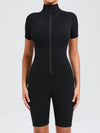 ZASUWA Female Zipper Stand Collar Jumpsuit