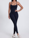ZASUWA Female Sexy Big U Collar Backless Jumpsuit