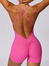ZASUWA Female Cross Back Scrunch Bum Romper