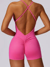 ZASUWA Female Cross Back Scrunch Bum Romper