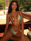ZASUWA Female Contrast Color Print Bikini Set