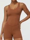 ZASUWA Female V-neck High-Support Elastic Tight Romper