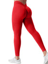 ZASUWA Female Seamless Solid Color V-shaped Waist Leggings