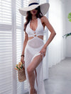 ZASUWA Female Sexy Mesh Without Bikini Set Swimwear Cover-up Dress