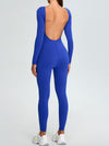 ZASUWA Female U collar Elastic Tight Seamless Quick-dry Jumpsuit