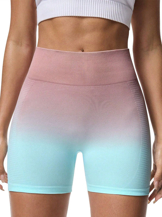 ZASUWA Female Vogue Ombre Scrunch Bum Push Up Design Booty Shorts
