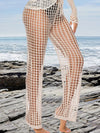 ZASUWA Female Fishnet Hollow Out Beach Pants Swimwear Cover-up Without Bikini Set