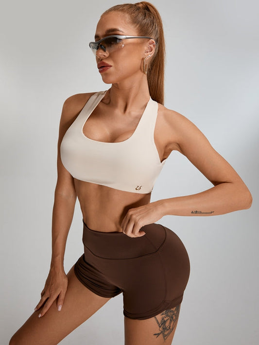 ZASUWA Female Scrunch Bum High-rise Cross Back Short Tracksuit