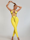 🖤ZASUWA Female Sexy Contrast Color Stripe Hollow Out Jumpsuit