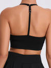 ZASUWA Female Deep U Collar Backless Sports Bras