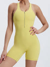 ZASUWA Female Sexy Cutout Zipper Booty Romper