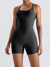 ZASUWA Female Sexy Cross Back Hip-lift Romper