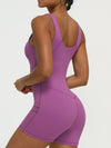 ZASUWA Female V-neck High-Support Elastic Tight Romper