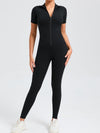 ZASUWA Female Zipper Stand Collar Jumpsuit