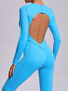 ZASUWA Female Heart Backless Long Sleeves Jumpsuit