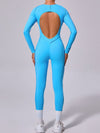 ZASUWA Female Heart Backless Long Sleeves Jumpsuit