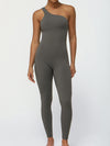 ZASUWA Female Tailoring Elastic Tight Seamless Quick-dry Jumpsuit